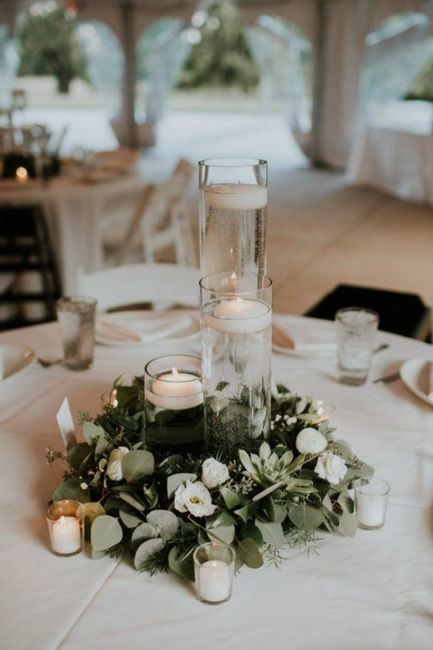 Greenery centerpiece ideas for round tables 1