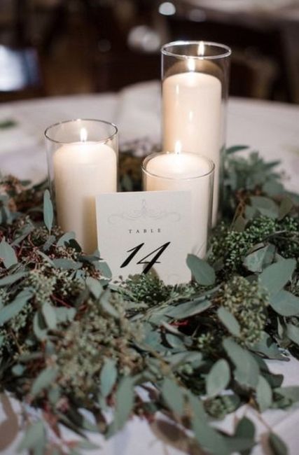 Greenery centerpiece ideas for round tables 2