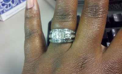 My wedding band came in!!! *pic* Show off your Ring!!!!