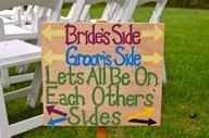 Brides Side/Grooms side seating