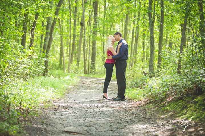 For engagement photos, did you...