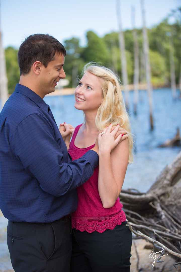 For engagement photos, did you...