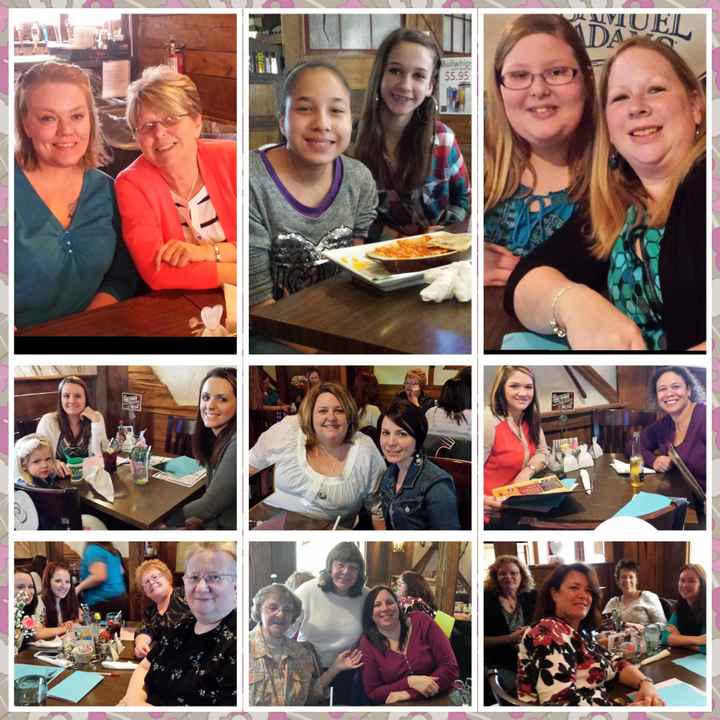 Had my bridal shower today (pics)