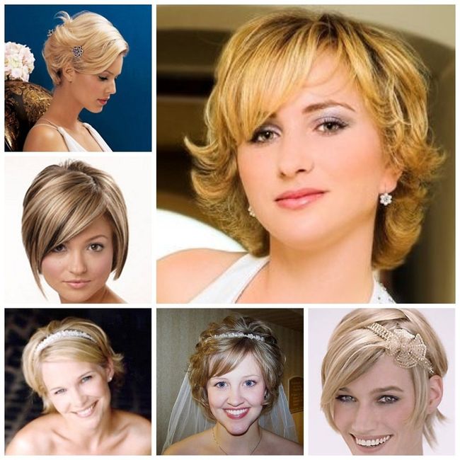Short bridal hairstyles