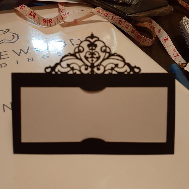 Escort cards are in, can't wait to fill them out - 1