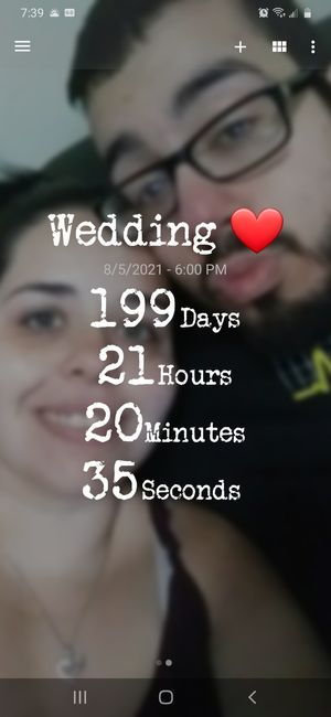 How many days until your wedding? - 1