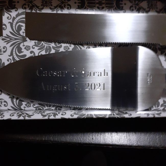 Cake knife and server from godmother - 2