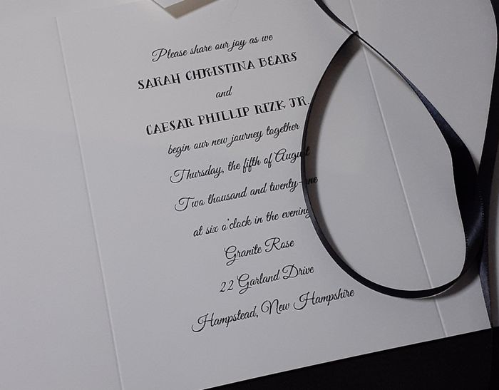 Let's See Your Invitation/details/rsvp Cards! - 3