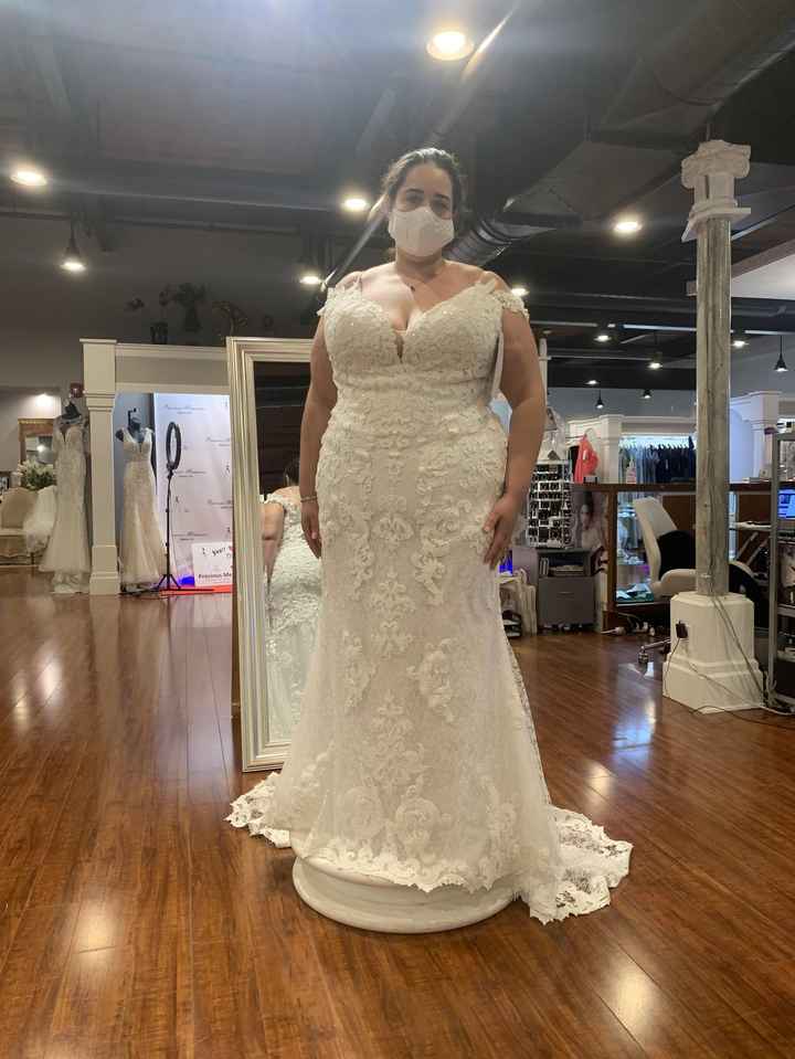 Dress shopping round 2..  I said Yes!!! 1