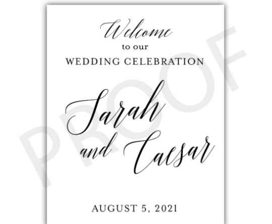 Wedding Signs - 1