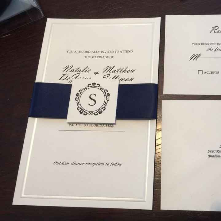 Show me your invitations that you had printed from an online printer!