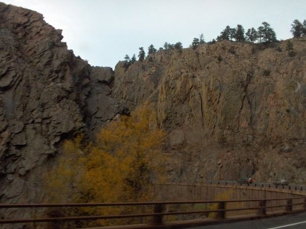 In the canyon on the drive up