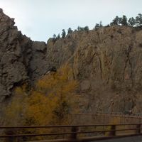 In the canyon on the drive up