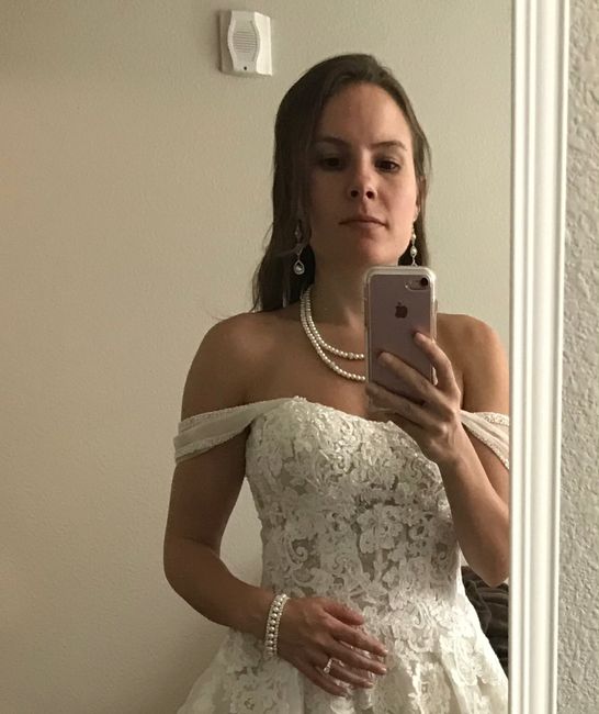 Does your wedding dress have lace, beading, or both? 18