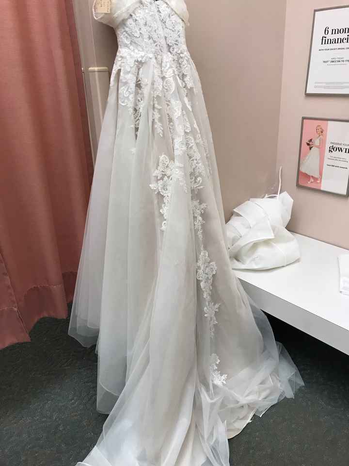 Traditional bustle wedding outlet dress