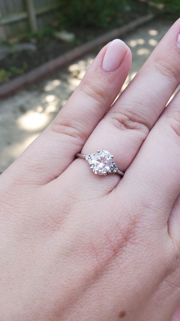 Please show me your non-diamond engagement/wedding ring 6