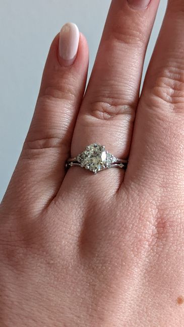 Brides of 2022! i would love to see everyone’s wedding band/engagement ring together - 1