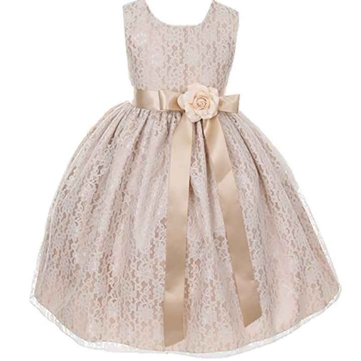 Mini bride dress for flower girl
