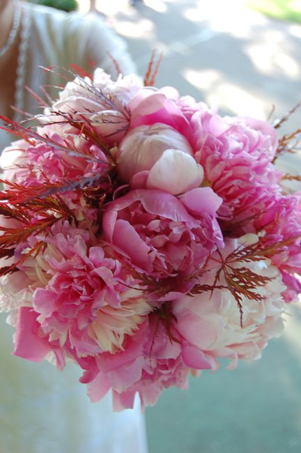 Same flowers for me  and bridesmaids?  Single flower bouquets too plain?