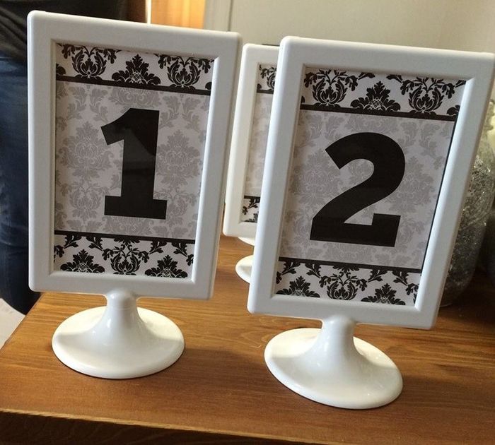 Table number cards - what holders are you using?