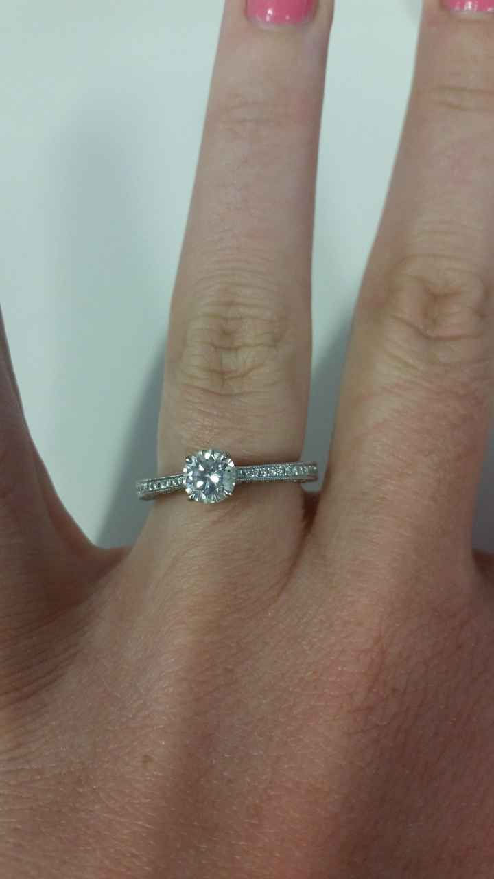 SPINOFF: Does anyone have a small engagement ring? And...