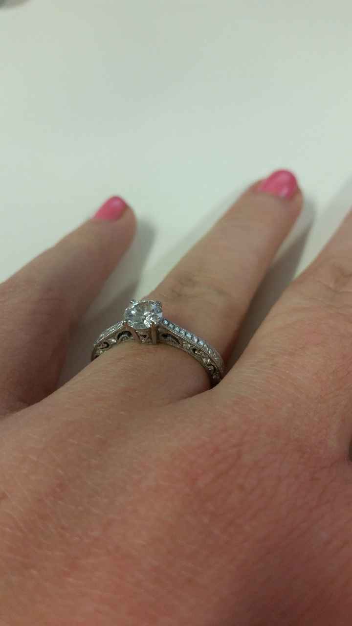 SPINOFF: Does anyone have a small engagement ring? And...