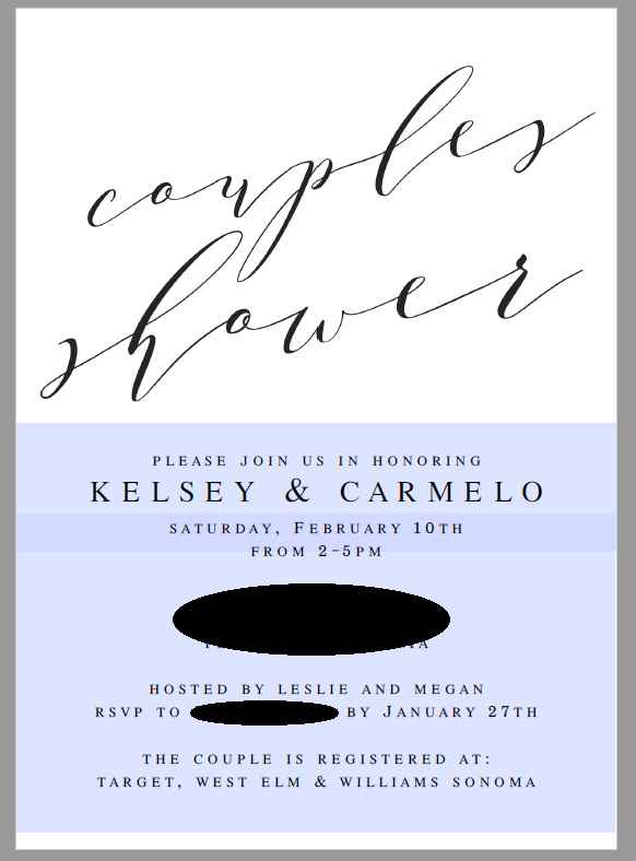 here is a sample of the invite my mom is printing.