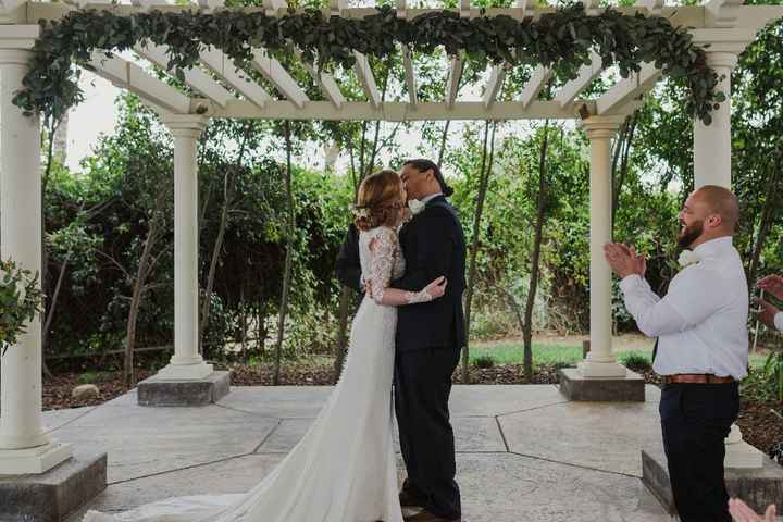 First Kiss as Husband and Wife