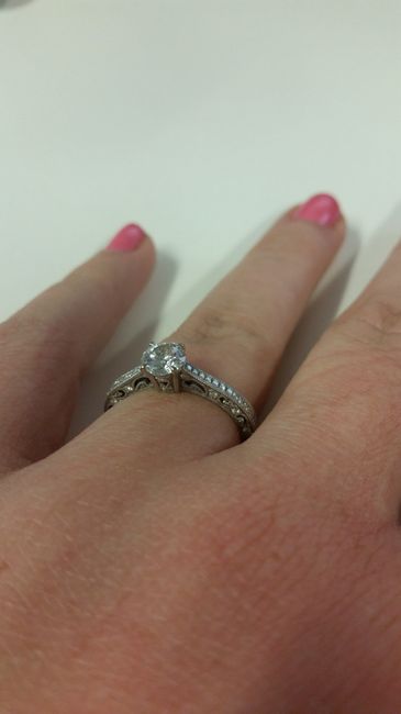 SPINOFF: Does anyone have a small engagement ring? And...