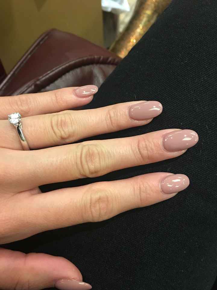 Wedding day nail color