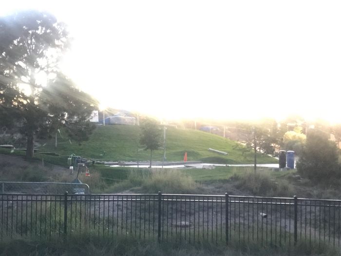 Ceremony Seating on a Hill 1