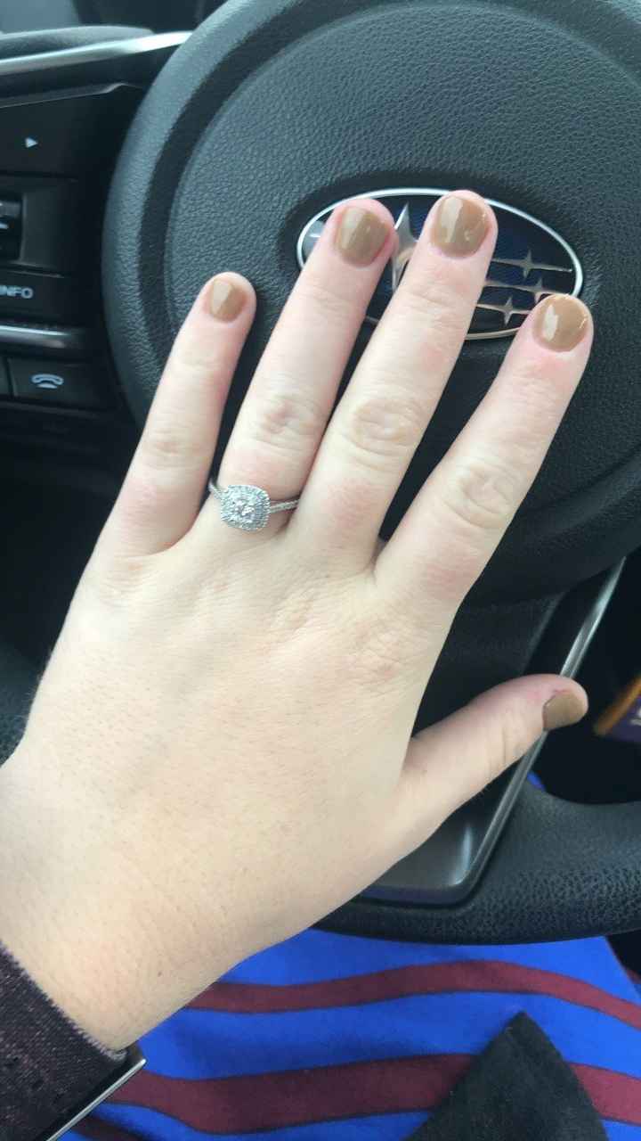A few days after engagement- sparkly and clean
