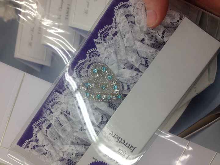 Bought my garter!
