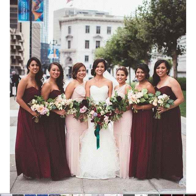 Maid of honor dress different from bridesmaids