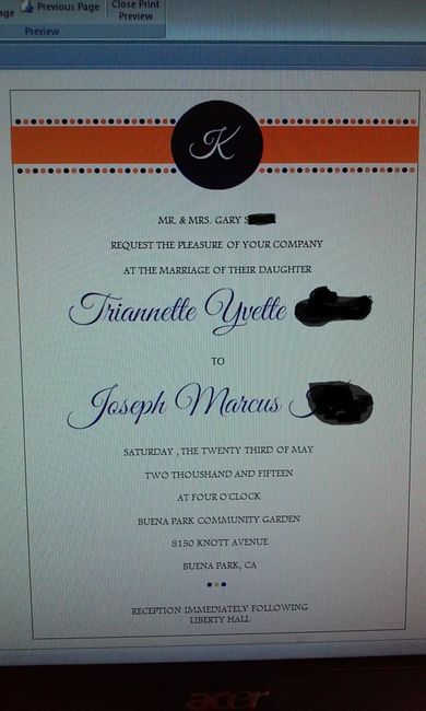 Invitation - 1st Draft (pic)