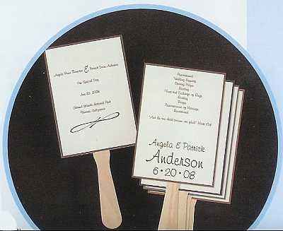 Fans for an outdoor ceremony??