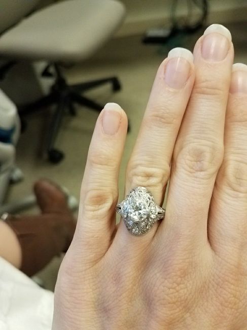 Eeeek! i love my E-ring... and i may not want a wedding band with it... - 1