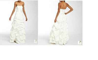 White prom dress as wedding dress