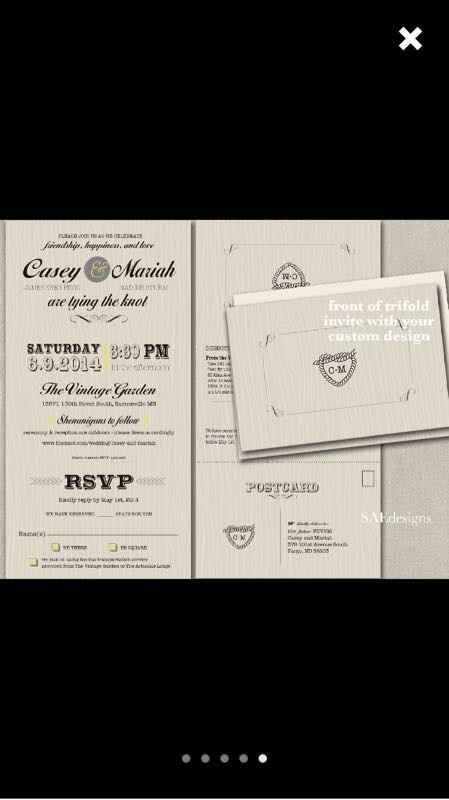 RSVP date?  Post your invitations or invitation inspirations!
