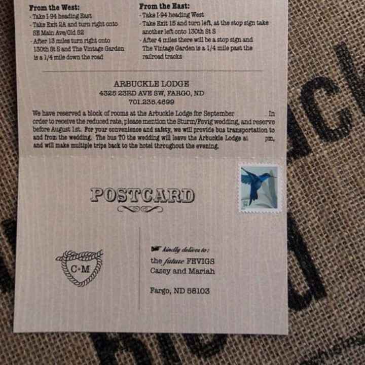 RSVP return address