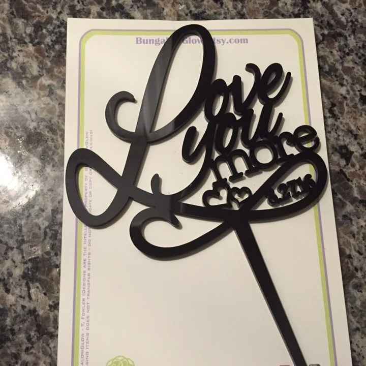 What kind of cake topper did you go with?