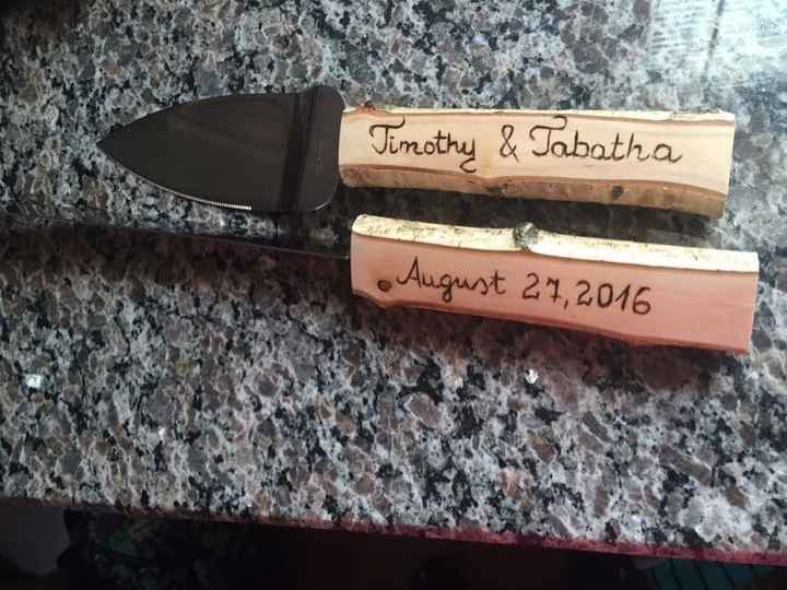 Show me your cake cutting set!