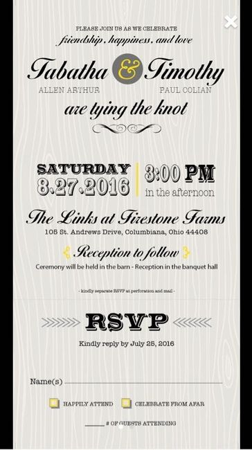 Invitations are costly