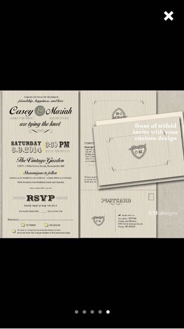 RSVP date?  Post your invitations or invitation inspirations!