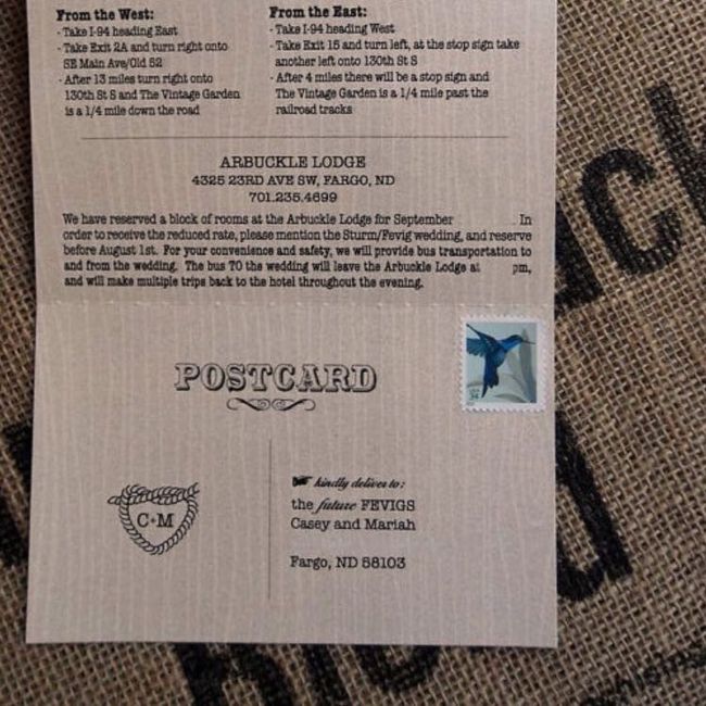 RSVP return address