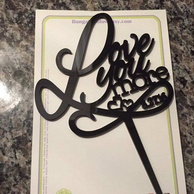 What kind of cake topper did you go with?