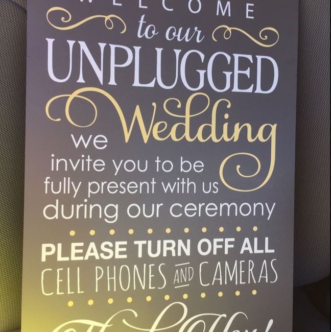 No guest photos during aisle walk only?