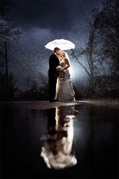 Rain on wedding day