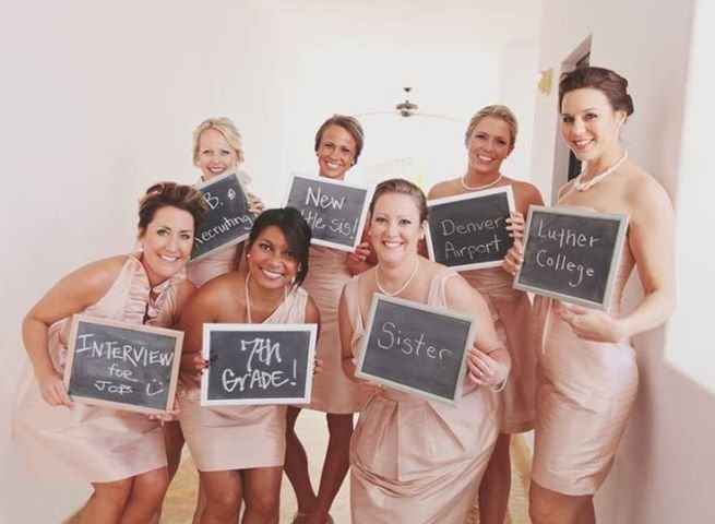 "where did you meet the bride?" chalkboards!