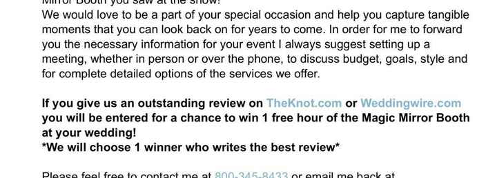 Reviewing vendors *paging MODS*